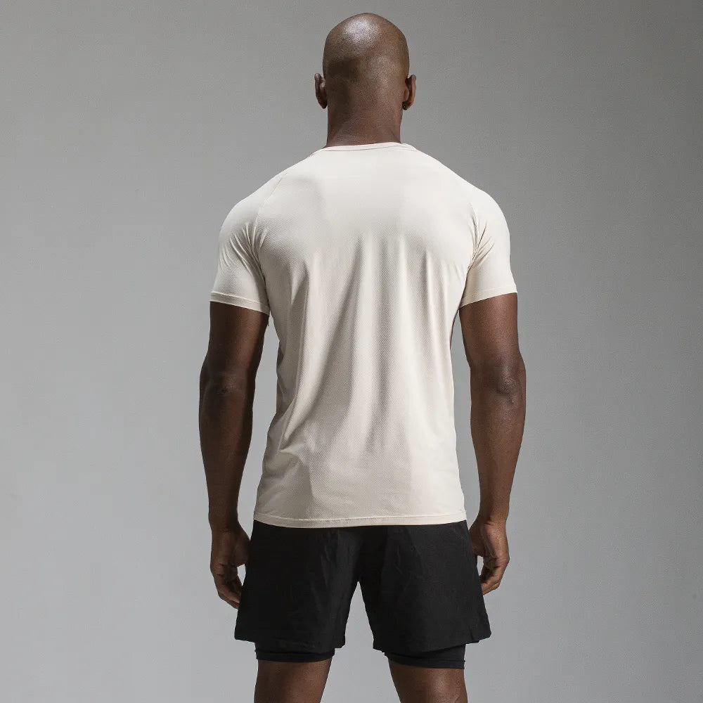 Camiseta Poliamida Line Tenacity Bege Monk