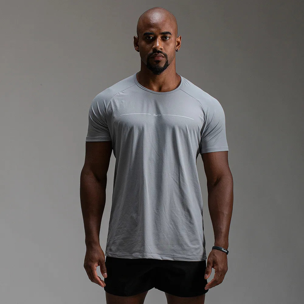 Camiseta Poliamida Line Tenacity Cinza Gelo