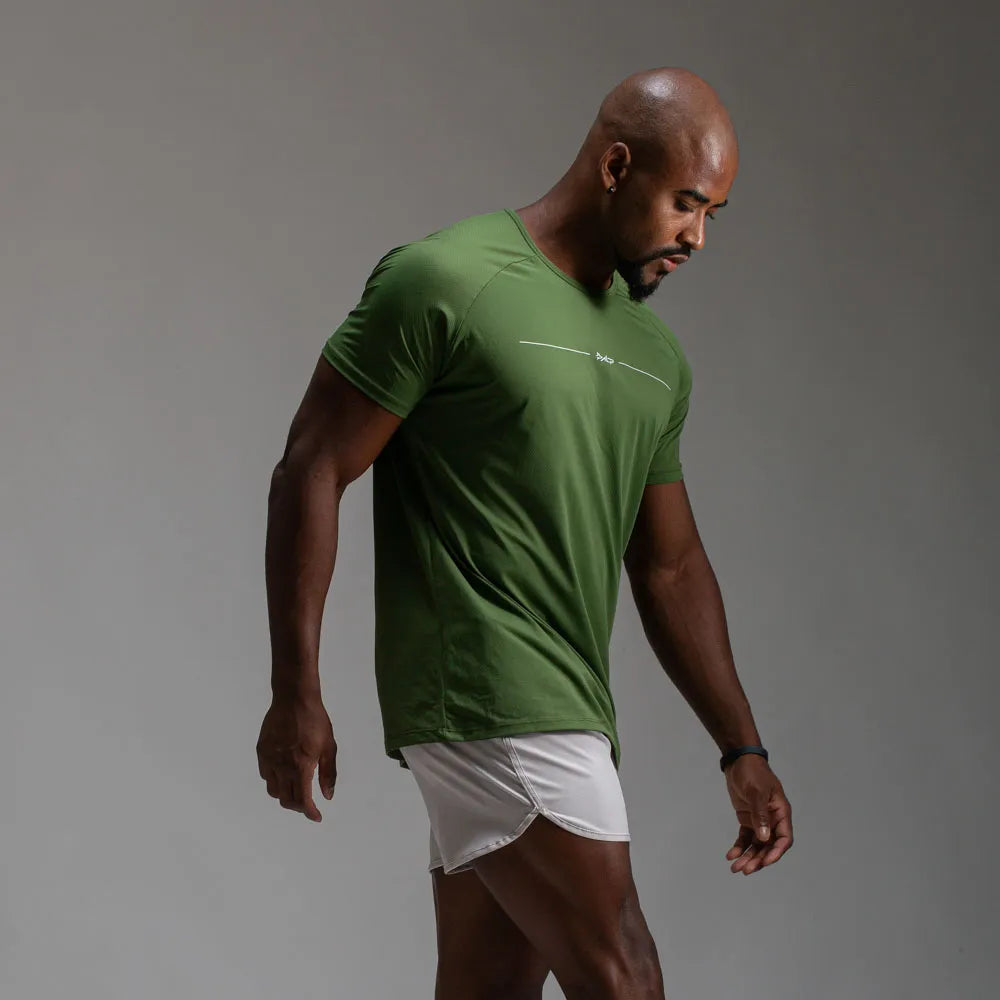 Camiseta Poliamida Line Tenacity Verde Oliva