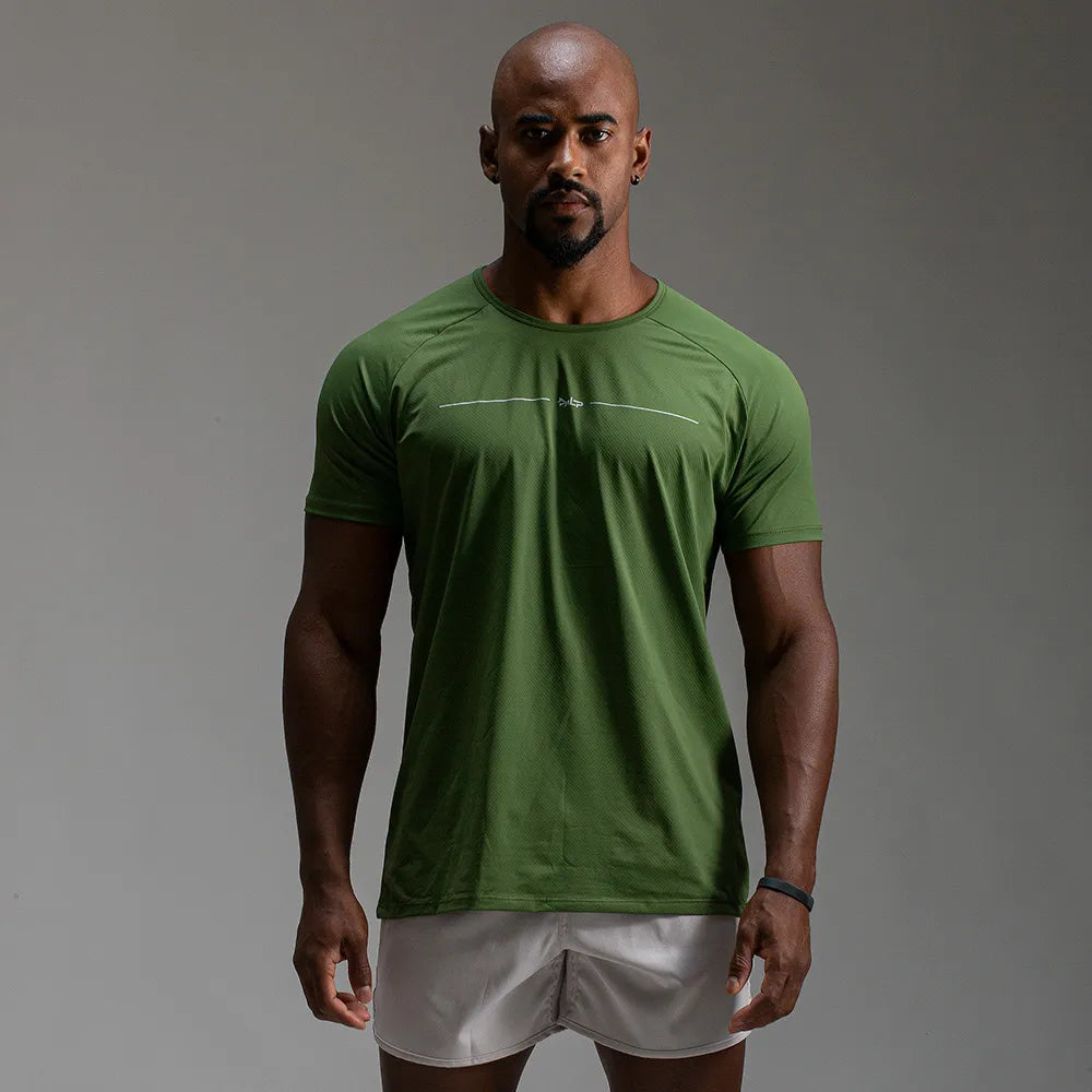 Camiseta Poliamida Line Tenacity Verde Oliva