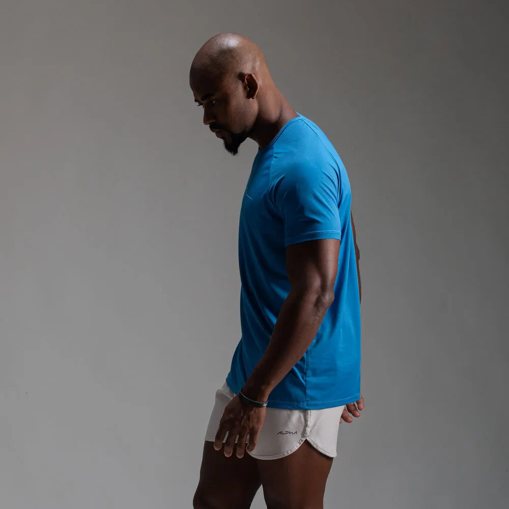 Camiseta Poliamida Line Tenacity Azul Céu