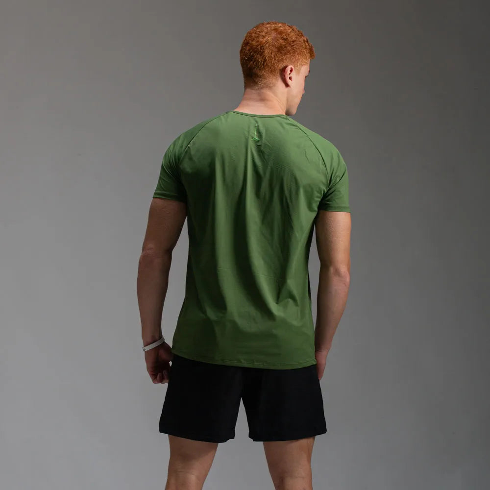 Camiseta Poliamida Lupus Back Verde Oliva