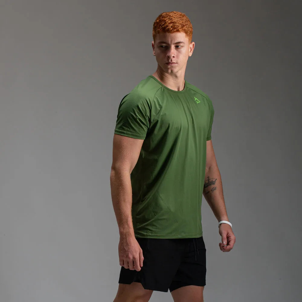 Camiseta Poliamida Lupus Back Verde Oliva