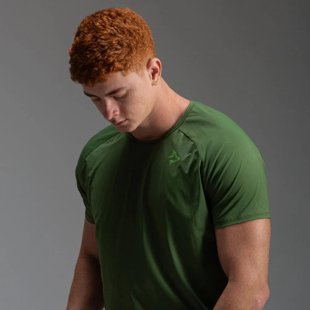 Camiseta Poliamida Lupus Back Verde Oliva