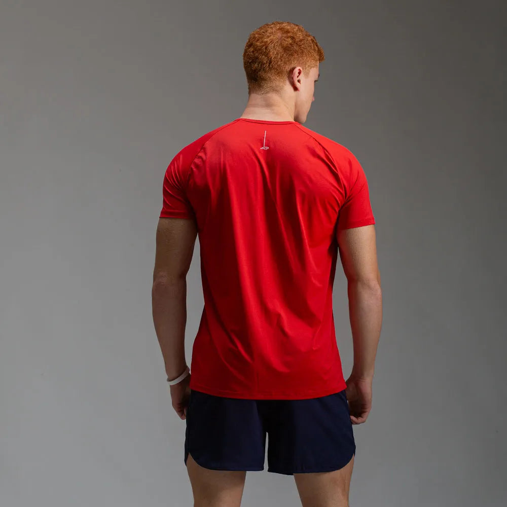 Camiseta Poliamida Lupus Back Vermelho Acerola