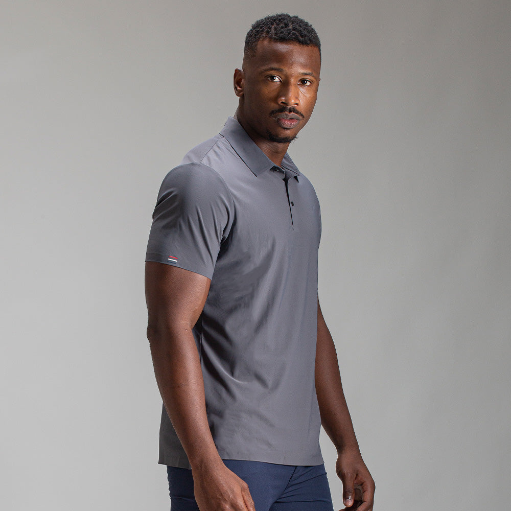 Camisa Polo Dry Fit Unique Chumbo