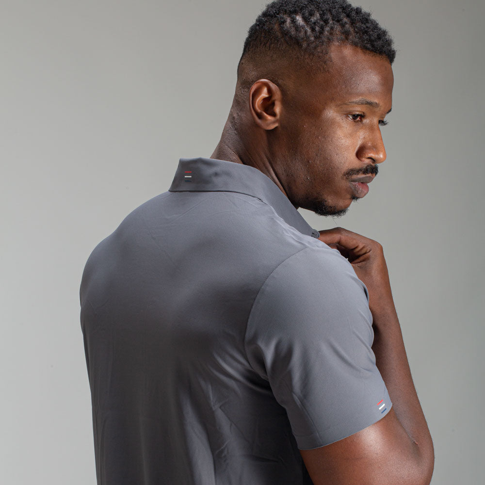 Camisa Polo Dry Fit Unique Chumbo