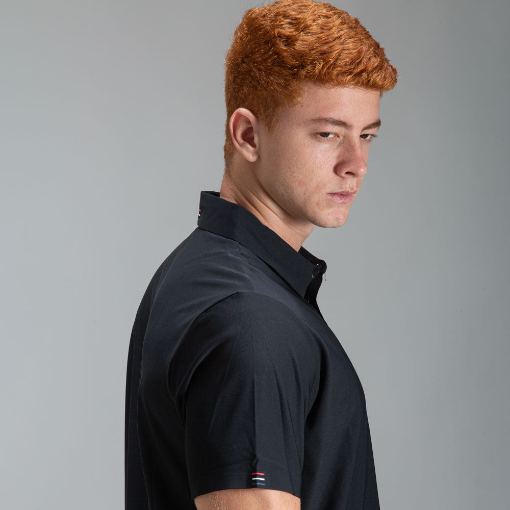 Camisa Polo Dry Fit Unique Preto