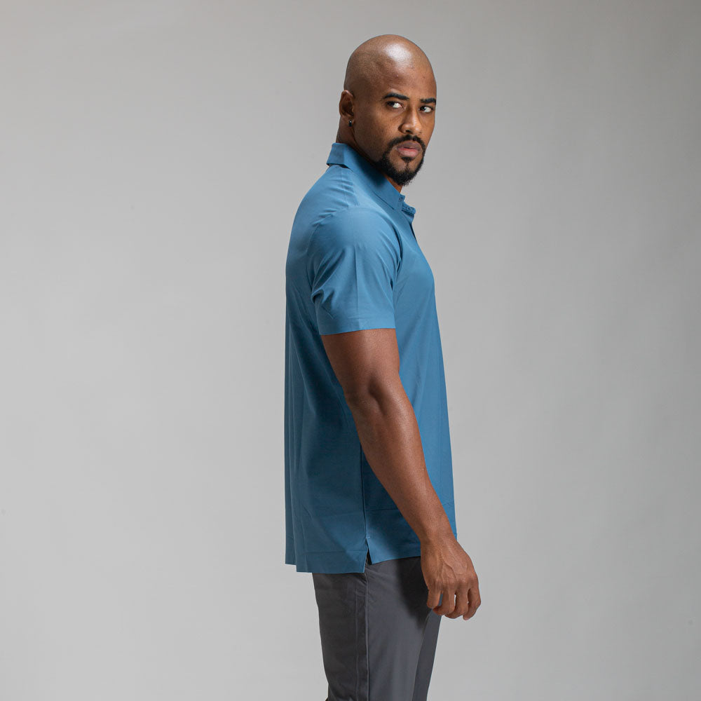 Camisa Polo Dry Fit Urban Azul Céu