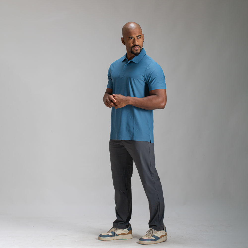 Camisa Polo Dry Fit Urban Azul Céu