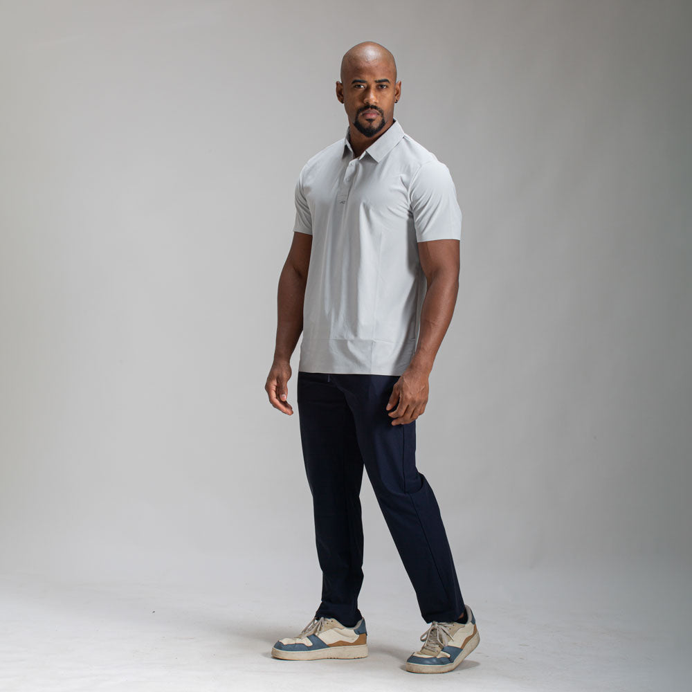 Camisa Polo Dry Fit Urban Cinza