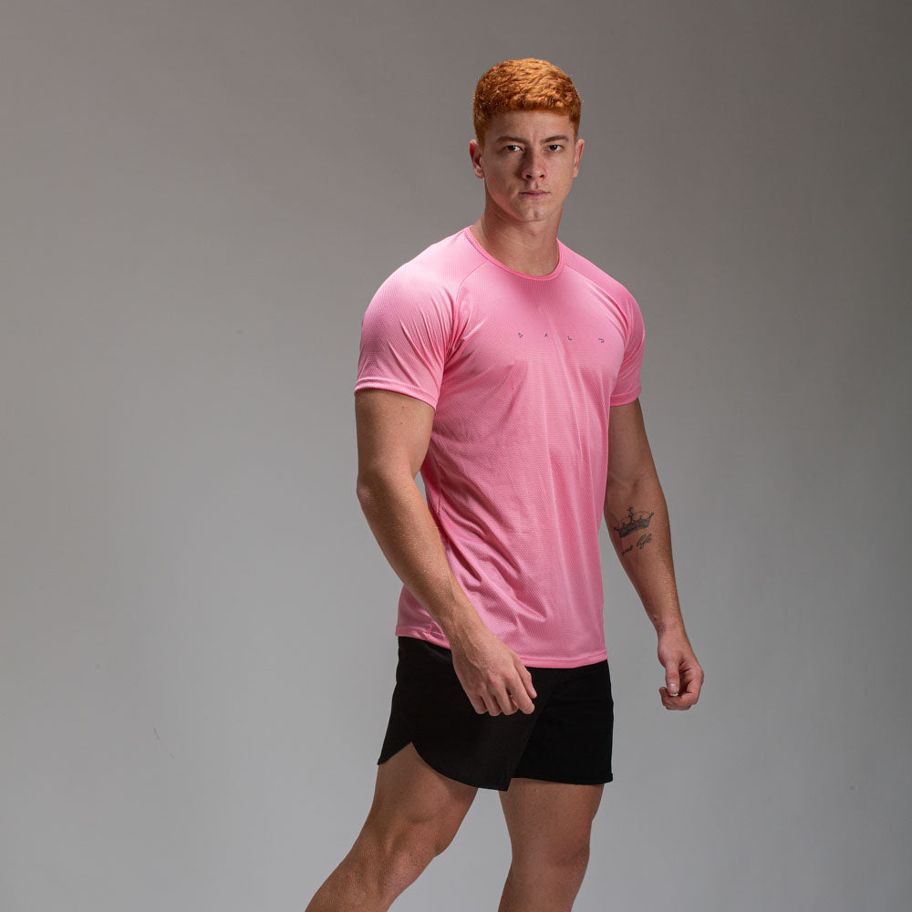 Camiseta Dry Fit Light Lupus Rosa Flamingo