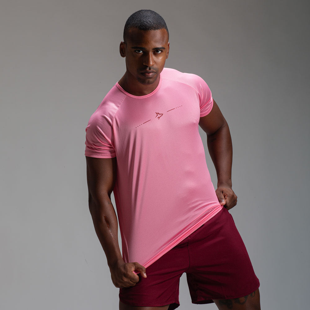 Camiseta Dry Fit Lupus Core Rosa Flamingo