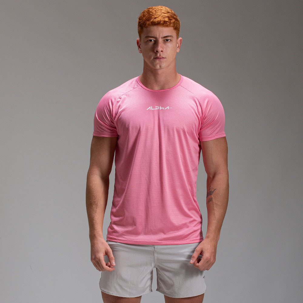 Camiseta Dry Fit New Fluid Rosa Flamingo