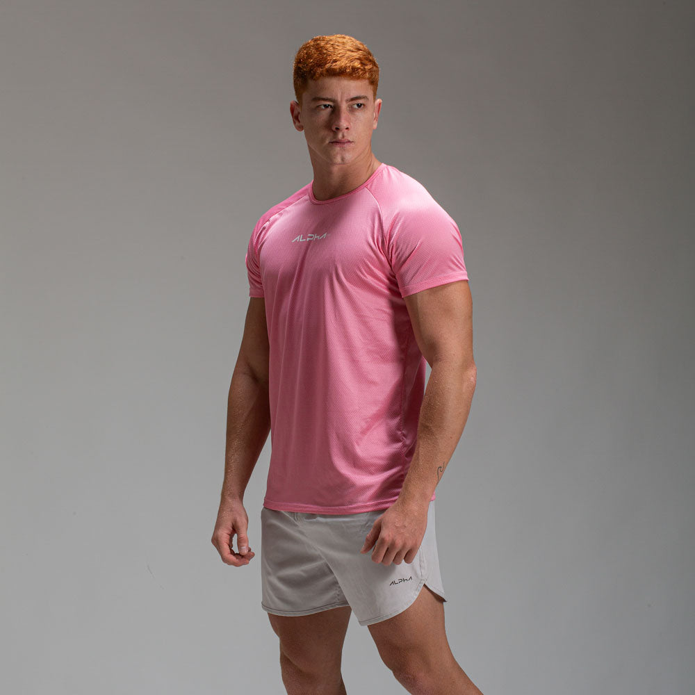 Camiseta Dry Fit New Fluid Rosa Flamingo