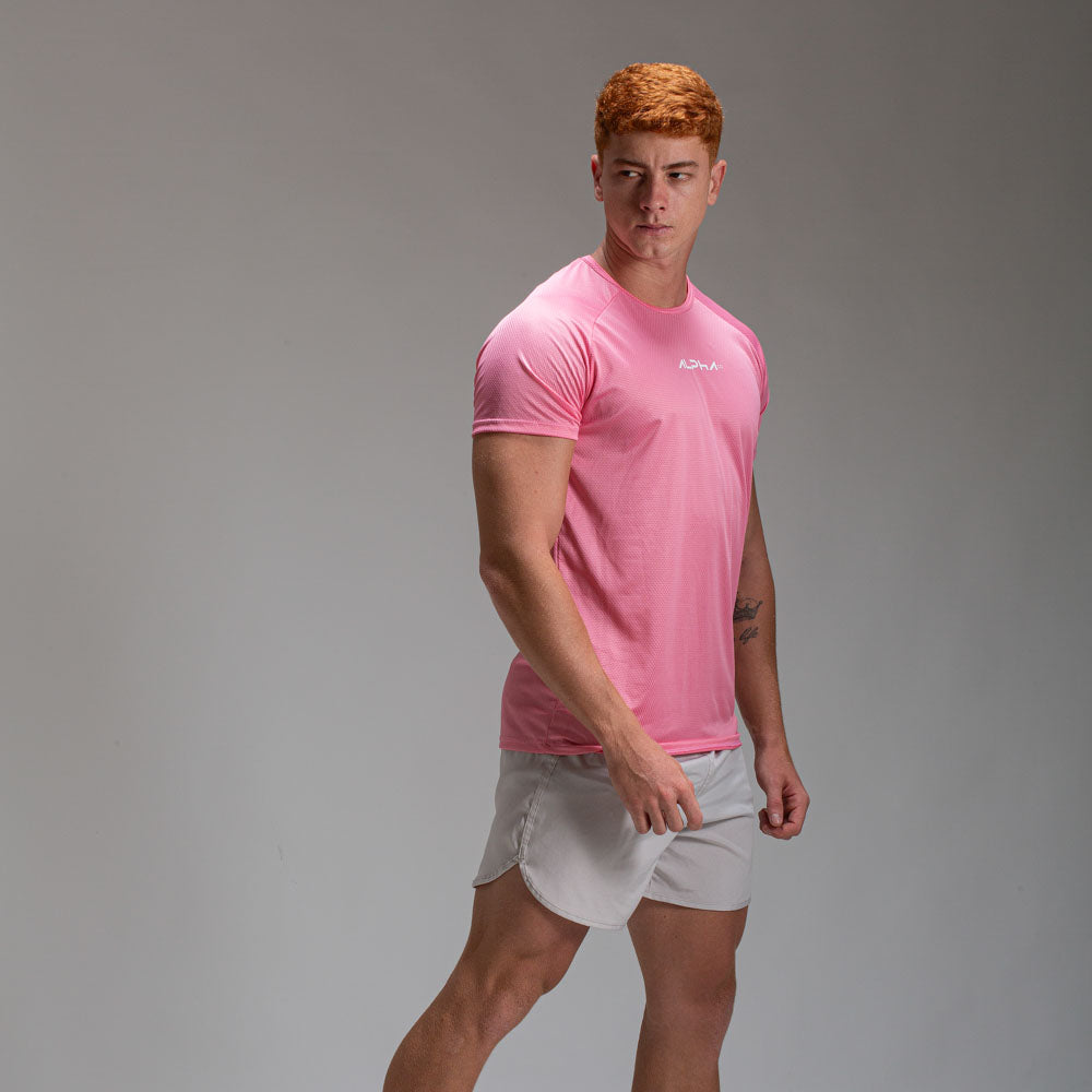 Camiseta Dry Fit New Fluid Rosa Flamingo
