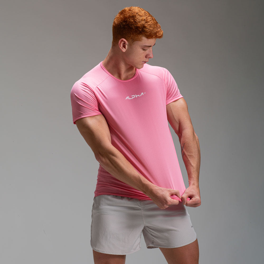 Camiseta Dry Fit New Fluid Rosa Flamingo