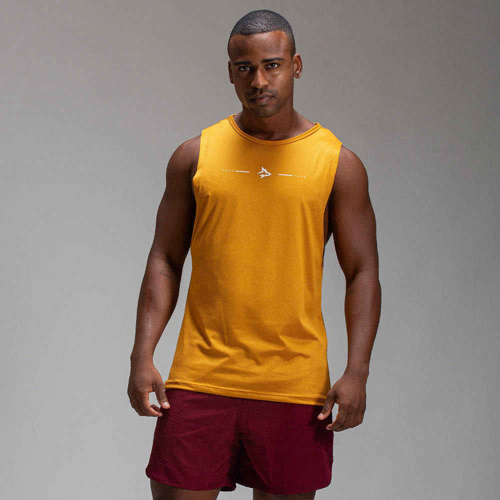 Regata Machão Dry Fit Lupus Core Ocre