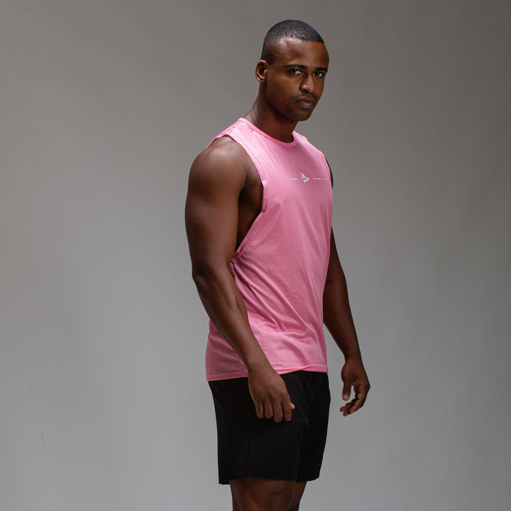 Regata Machão Dry Fit Lupus Core Rosa Flamingo