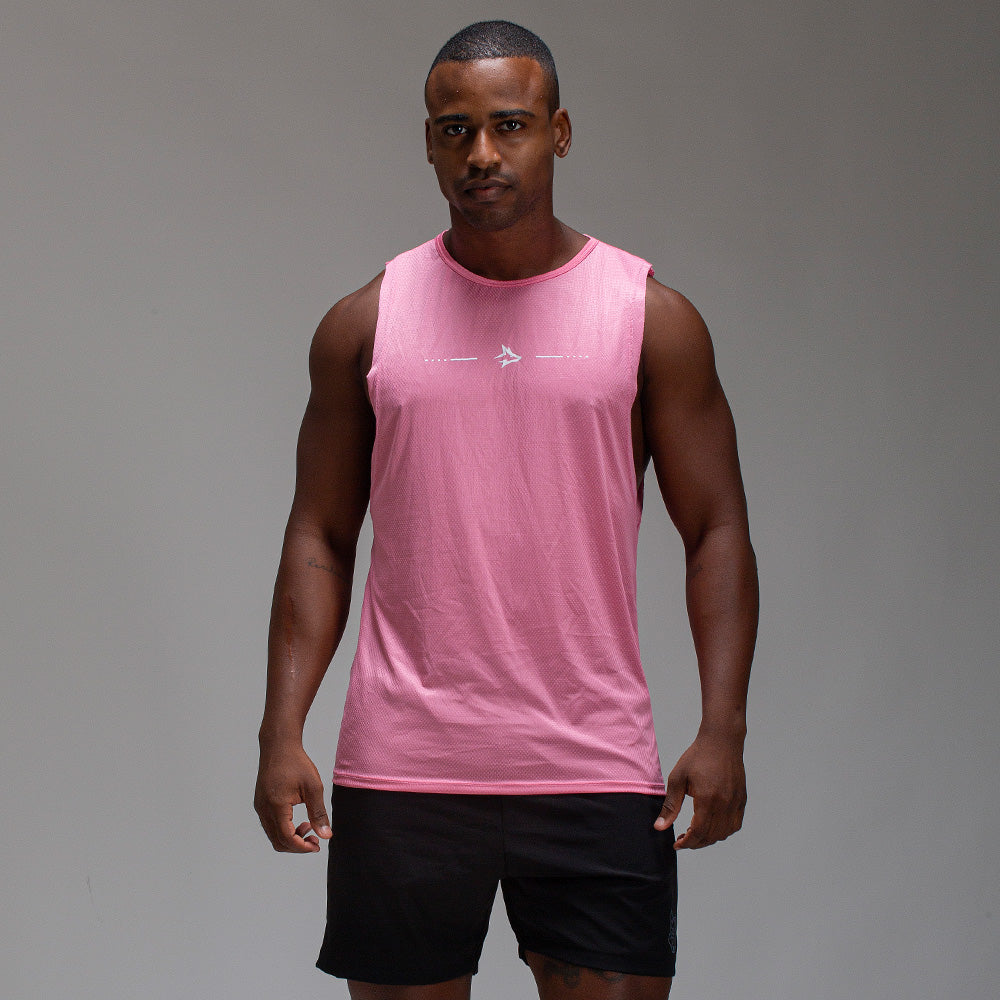 Regata Machão Dry Fit Lupus Core Rosa Flamingo