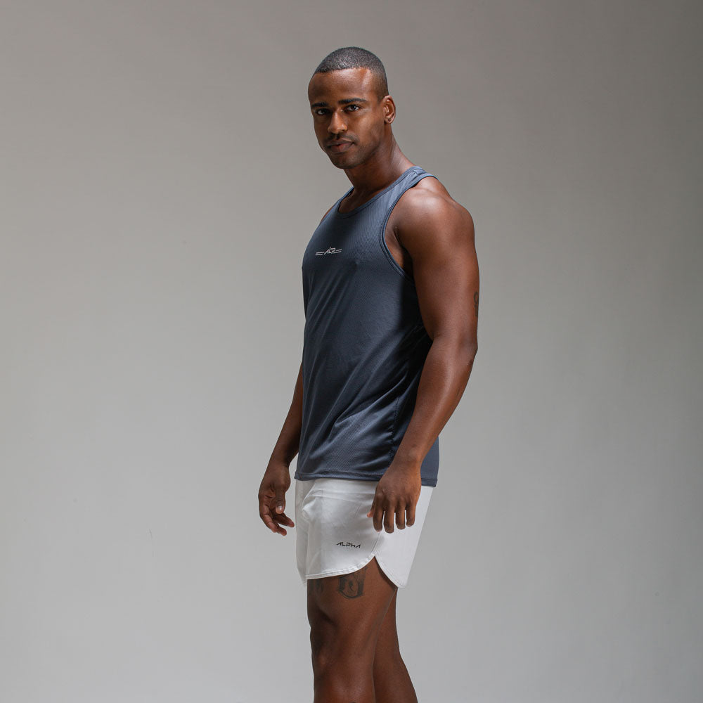 Regata Nadador Dry Fit Single Cinza Sombra
